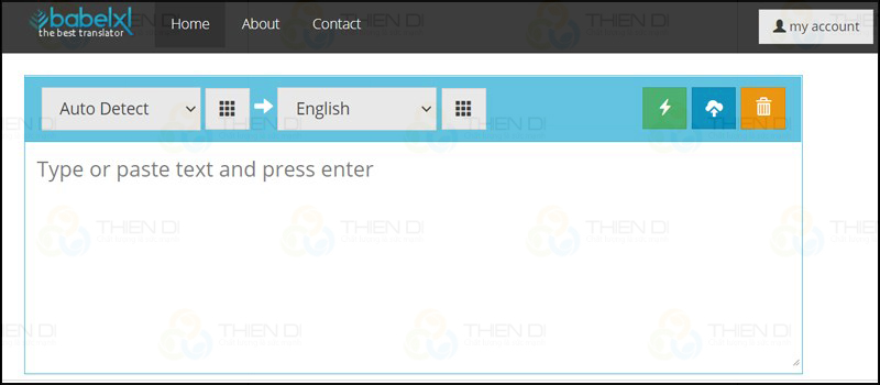 Hình: Giao diện website Babelxl Hình: Giao diện website Babelxl