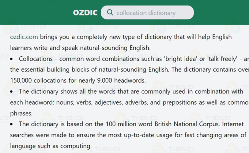 Hình: Giao diện website Ozdic.com Hình: Giao diện website Ozdic.com