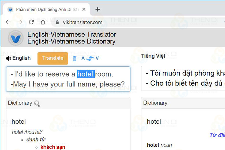 Hình: Giao diện website Viki Translator Hình: Giao diện website Viki Translator
